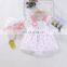 2020 summer  baby girl's bow Little Daisy raindrop hooded Halter skirt BODYSUIT