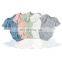 Envelope Short Sleeve Snap Ribbed Organic Cotton Baby Unisex Romper