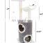Floor to Ceiling Cat Tree Popular Plush Wooden Cat Scratcher Tree Cheap Cat Tree