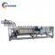with flat roller conveyor bubble type cheap strawberry washing machine