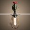 American industrial retro creative iron water pipe led wall lamps for decoration