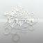 Transparent swimsuit strap adjuster plastic bra slides and bra hooks