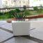 wholesale creative simple square white zakka ceramic succulent plant pot for garden/balcony/desktop