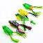 High quality 3D eyes  Handmade Bass Frog Fishing Lure Soft Hollow Body Fishing Frog lure