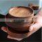 Promotion products cute fish shape acacia wood mat sublimation coaster for tea cup or snack
