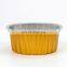 New Disposable Color Aluminum Foil Pans Plastic Soup Bowl Cups Cheesecake Pudding Container