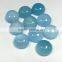 Blue Chalcedony 14x14 mm Round Cabochon