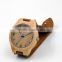 Simple design watch,custom logo genuine leather band wood watch for men and women