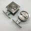 satin stainless steel round shaped sliding door lock