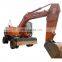High quality doosan wheel excavator for digging , Used doosan machine , doosan dh140 dh150