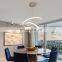 Simple Hanging Lights Decor Ceiling Pendant Light Round Circle Rings Acrylic Luxury Modern Led Chandelier