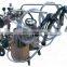 Best selling stainless steel single bucket cow milking machine for sale