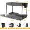 Amazon Hot Selling Bathroom Pull Out Drawer Organizer, Under Sink Storage Rack, 2 Tier Sliding Spice Shelf