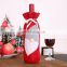 2022 Christmas Santa Claus Wine Bottle Cover Xmas Navidad Christmas Decorations for Home Natal Dinner Table Decor