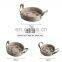 Flower Pattern Round Seagrass Serving Tray With Carrying Handle Vietnam Supplier