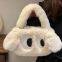021Fluffy bag ladies winter new cute big eyes puppy bag Tote premium crossbody bag plush bag wholesaler