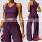 Casual Sports Sets High Support Shockproof Seamless Tank Top Sweatpants 2 Piece Suit Yoga Set Gym Fitness Sets For Women