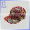 Tie Dye Print Floral Design Corna 5 Panel Hat Caps Manufacture Flat Caps