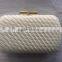 2016 high quality clutch woven PU evening bag
