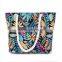 2016 New design fashion handbags leaf printing printed canvas lady handbag  china