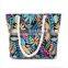 2016 New design fashion handbags leaf printing printed canvas lady handbag alibaba china