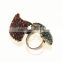 Good quality rose shaped costume flower imitation engag ring for women