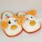 Plush Animal Head Slippers Lovely Puppy with Big Yellow Nose/ Home Soft Slippers in White