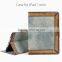 New Arrival Vertical Flip Genuine Leather & Jean Case for Ipad Mini 2 3 4