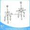 BR01788 new arrive medical steel white zircon dangle fairy navel piercing jewelry