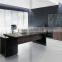 Black Veneer Executive Boss Table Large Modern CEO Luxury Wooden Office Desk (SZ-OD497)