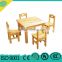 kindergarten wooden montessori furniture table and chair set