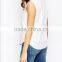 knit curve bottom sleeveless casual blouse for women OEM service