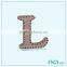 30mm Slide Letter K Jewelry Rings