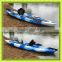 1 paddler plastic fishing boat rod holder fishing kayak with pedals and rudder