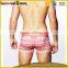 Thick cotton pink printing breathable seamless mens underwear boxers