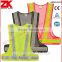 EN471 luminous mesh black safety vest with reflective tape