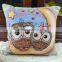 PLUS cute animal printed linen throw pillow case
