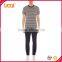 Fashion 100% cotton slim fit striped t-shirt for men