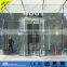 revolving door with safety glass