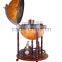 17.7"/450mm diam wooden globe bar cabinet