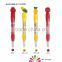 Special design ballpoint pens with fruit decoration promotional plastic fruit gift ball pen
