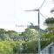 Alternative energy low rotation wind turbine integrated solar street light