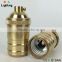 UL E26 Brass suspension wire pendant light Socket For DIY Ceiling Light