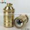 UL E26 Brass Suspension Wire Pendant Light Socket For DIY Ceiling Light