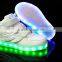 Factory Price Style Colorful USB 7 Light Color Luminous led kids shoes