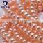 wholesale natural fresh water pearl strands pink 8-9mm AAA high luster and clear surface