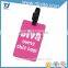 Business Promotional custom made soft pvc travel bright colored cheap luggage tag