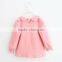 2015 New Korean long sleeve girl blouse with big collar
