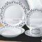 Bavaria porcelain dinner set,ceramic christmas tableware,black ceramic dinnerware