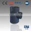 PVC pressure pipe fitting reducing tee for drinking water supply DIN8063 PN16